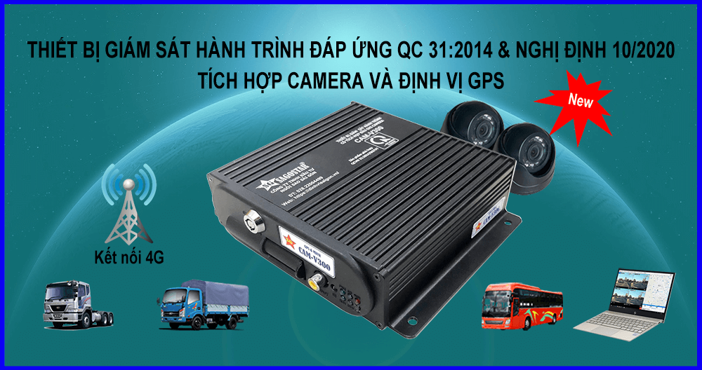 Thiết bị giám sát hành trình tích hợp camera nghị định 10 - Định vị Sài Gòn